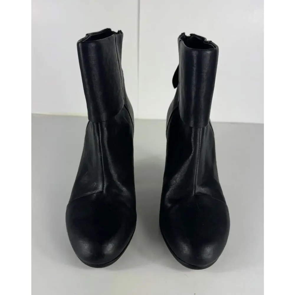 Rag & Bone Black Newbury 2.0 Boots Zip Chunky Leather EU 38.5 US 8.5 $550